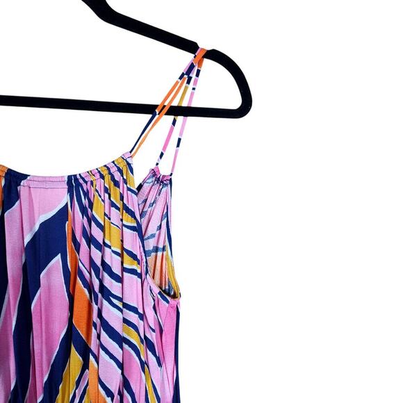 Maeve Anthropologie Finley Wide Jumpsuit 2 Bright Boho Chic Resort Beach Wear - Picture 9 of 15